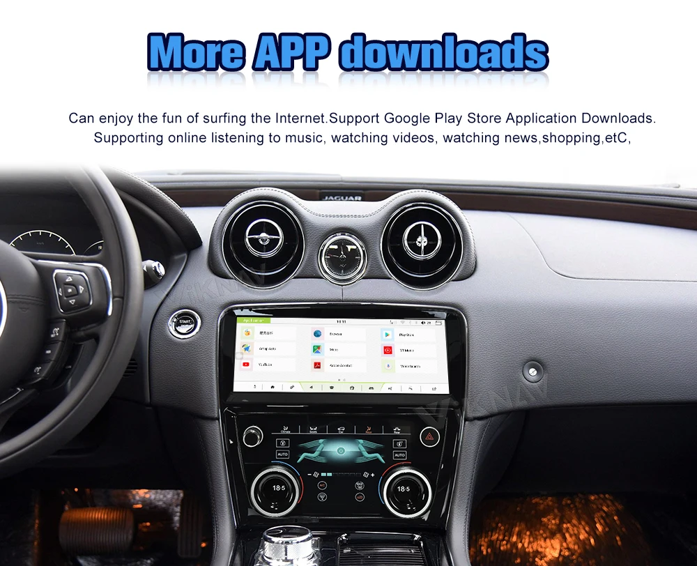 Android head unit For Jaguar XJL XJ 351 Car Radio Multimedia Player 2009-2016 with AC Plane