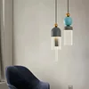 Nordic Modern Glass Pendant Lamp Bedroom Bedside Living Room Dining Room Kitchen Bar Led Light Island Platform Lighting Hanging 3