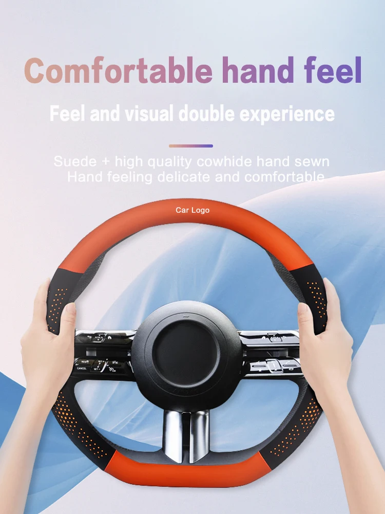 자동차 스웨이드 스티어링 휠 커버, 가죽 탄소 섬유 스티어링 커버, 인피니티 QX50 QX55 Q50L QX60 Q30 Q70 QX3 ESQ 액세서리