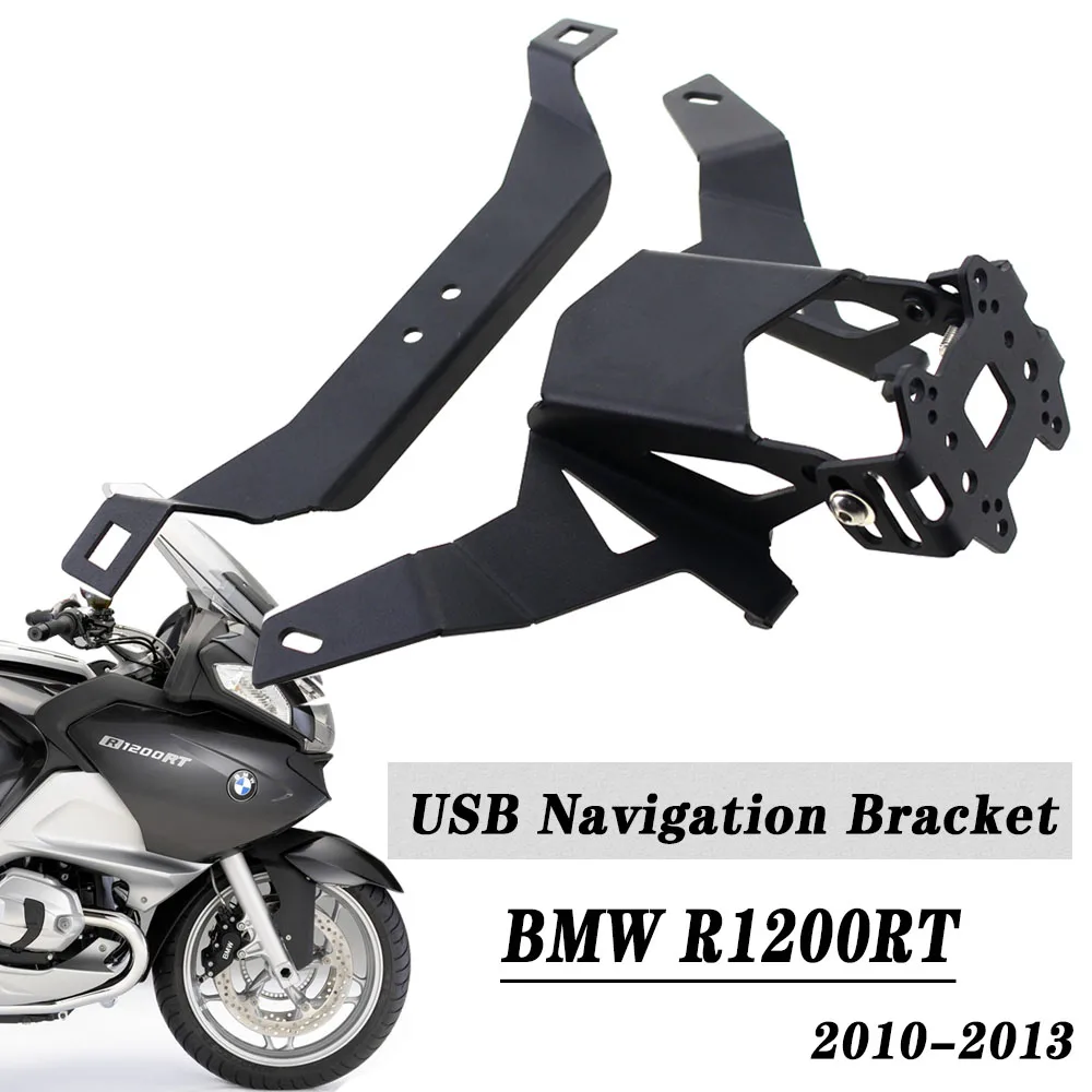 Nuova Staffa Di Navigazione Moto Per Bmw R 1200 Rt R1200Rt (2010-2013) Navigatore Gps Supporto Per Telefono Di Ricarica Usb