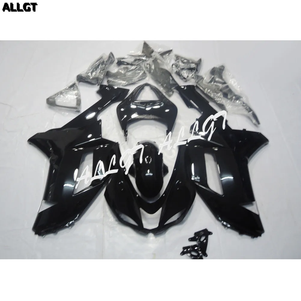 

glossy black ABS Molded Fairing Kit BodyWork for KAWASAKI NINJA ZX-6R 2007-2008