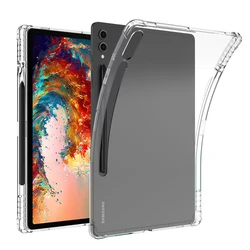Shockproof TPU Tablet Case with Pen Slot - Enhanced Protective Skin Cover for Tab S10FE Plus 13.1 (Clear)
