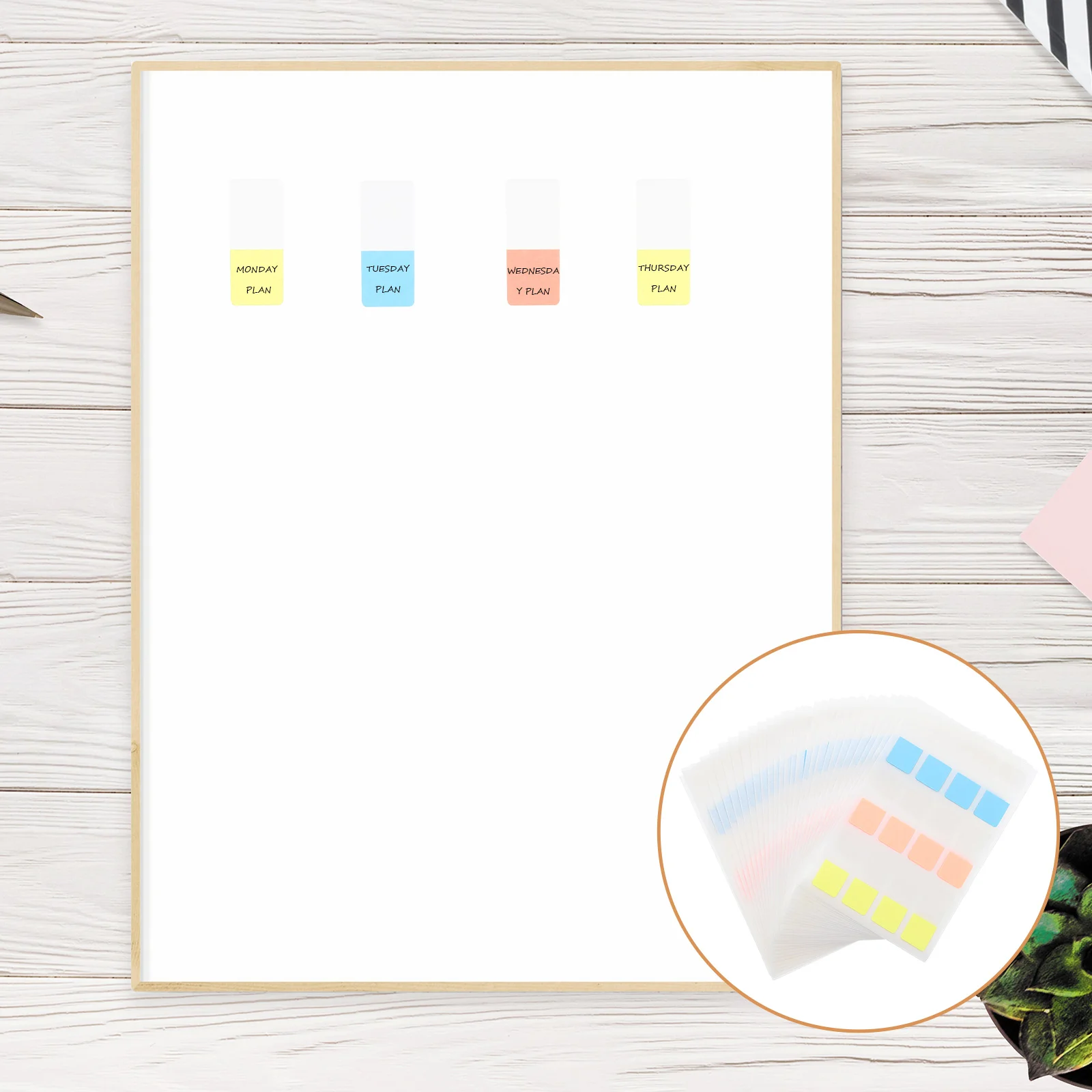 

360 Pcs Index Sticker Office Supplies Bookmarks Fluorescence Student Sticky Notes Memo Stickers Plastic Tabs Label Decals