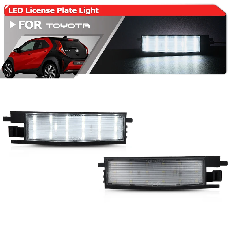 Фото Подходит для 2022 + Toyota Aygo X Hatchback AB70 2014-2021 Aygo AB40, полный цвет, подсветка номерного знака, автомобильные парковочные фонари №1