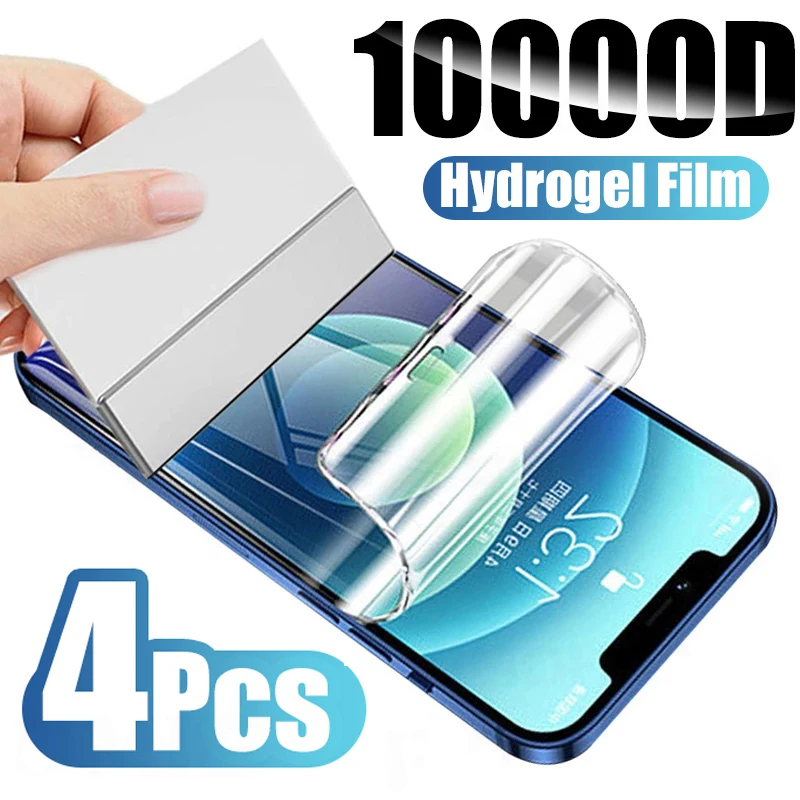 

4Pcs Hydrogel Film For Samsung A54 5G A53 A52 A34 A33 A32 A51 A13 A12 A72 A73 A71 A50 S22 S23 Ultra S21 S20 FE Screen Protector