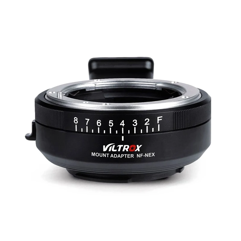 VILTROX NF-NEX Mount Adapter Ring Full Frame Compatible for Nikon F G Lens to E