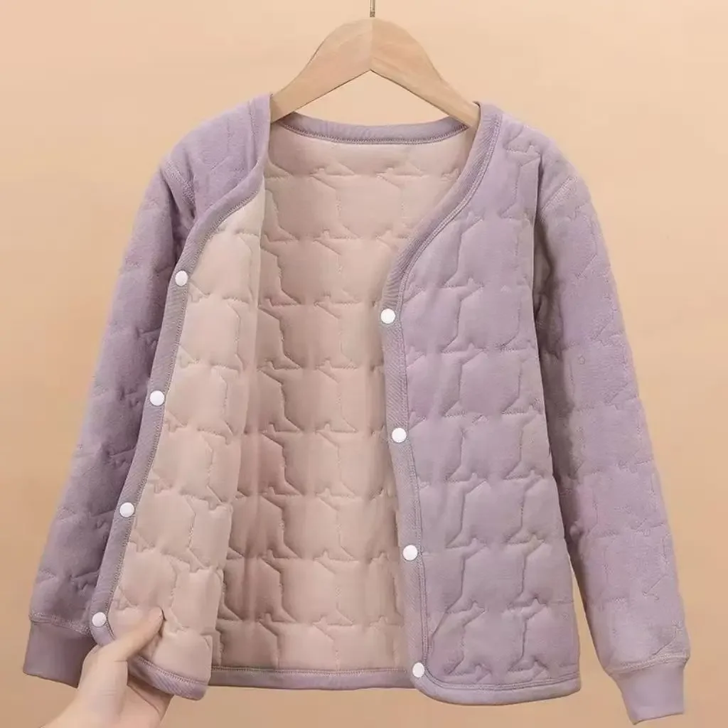 Children Jackets Inner Lined Cotton Jacket Boys Girls Warmth Insulation