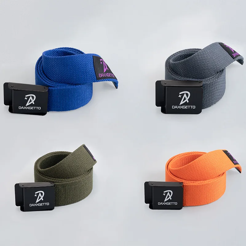

Canvas belt with multiple colors available, minimalist work clothes, jeans with men's and women's universal style belt
