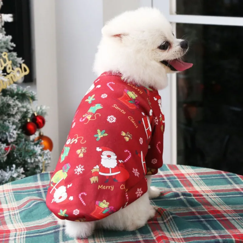 Pet Clothes XS-4XL Christmas Dog Clothes Winter Pet Clothing Sweater for Small Large Dog Cat Puppy Costume Chihuahua Yorkies Shirts pet clothes
