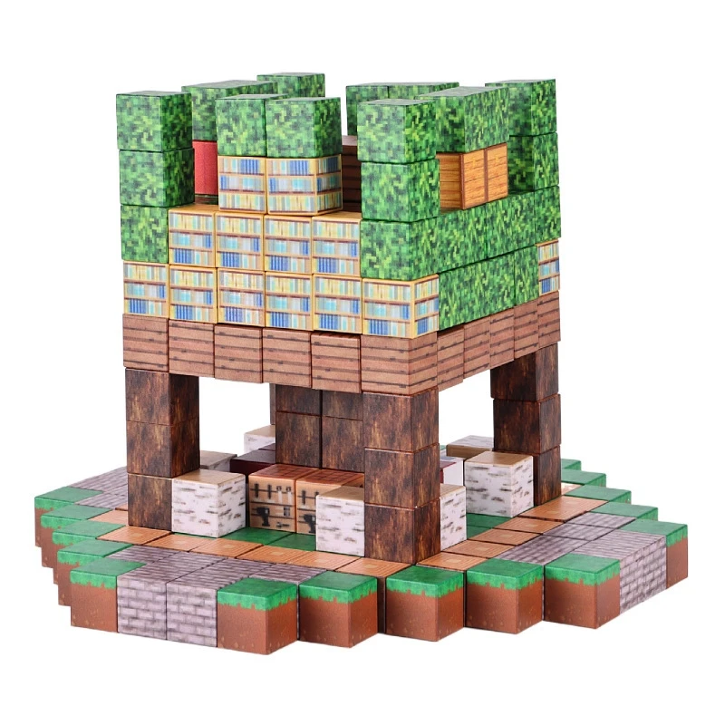 500 Uds DIY bloques de construcción magnéticos Mini mundo magnético niños DIY modelo de bloques de construcción rompecabezas bloques para juguetes para niños - Imagen 3