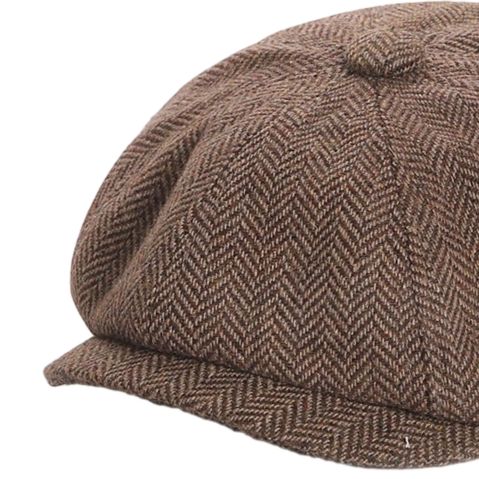 Beret Hat Octagonal Newsboy Hat Fashion Golf Hat Tweed Hat Fall Warm Gift Flat Hat for Outdoor Travel Hiking Driving Camping