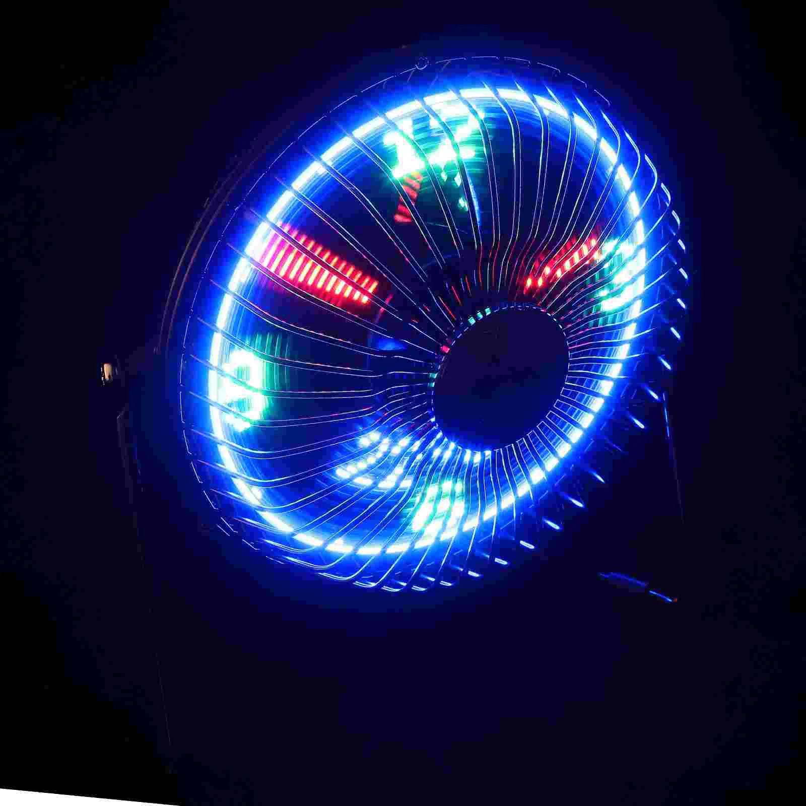 Portable Mini Fan Temperature Display Usb Cooling Fan Led Clock Personal Silent Desktop Computer Peripherals