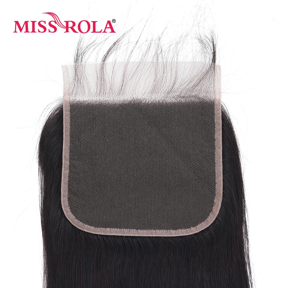 Miss Rola Hair Brazilian 5X5 ＆ 6X6 Straight Lace Frontal Closures Human Hair Lace Closure Remy Light Brown