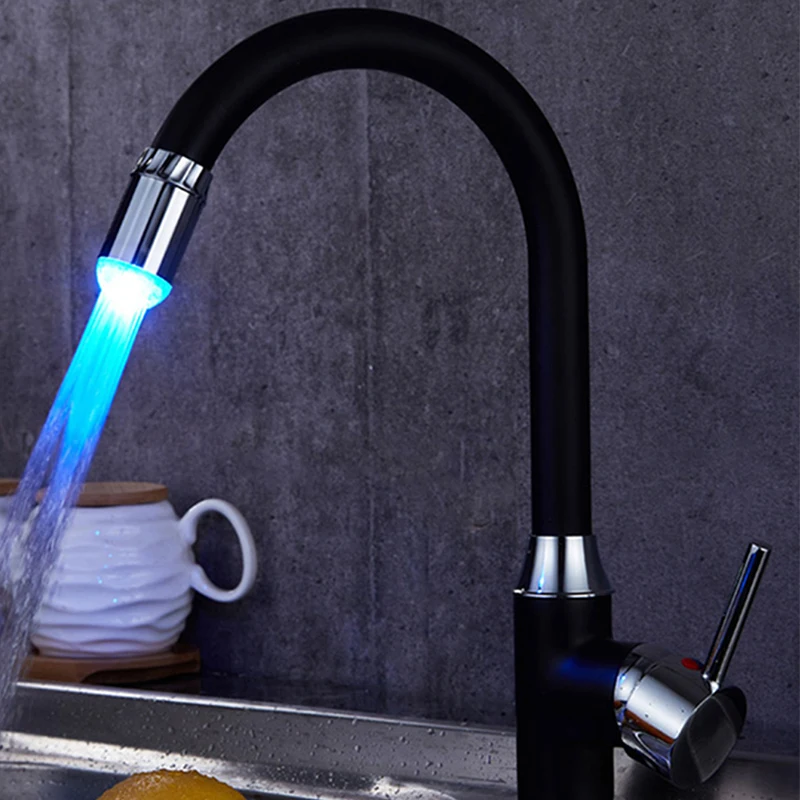 best night light NEW Led Night light rgb faucet creative water lamp shower lamps romantic 7-color bathing household bathroom decorative lights dinosaur lamp