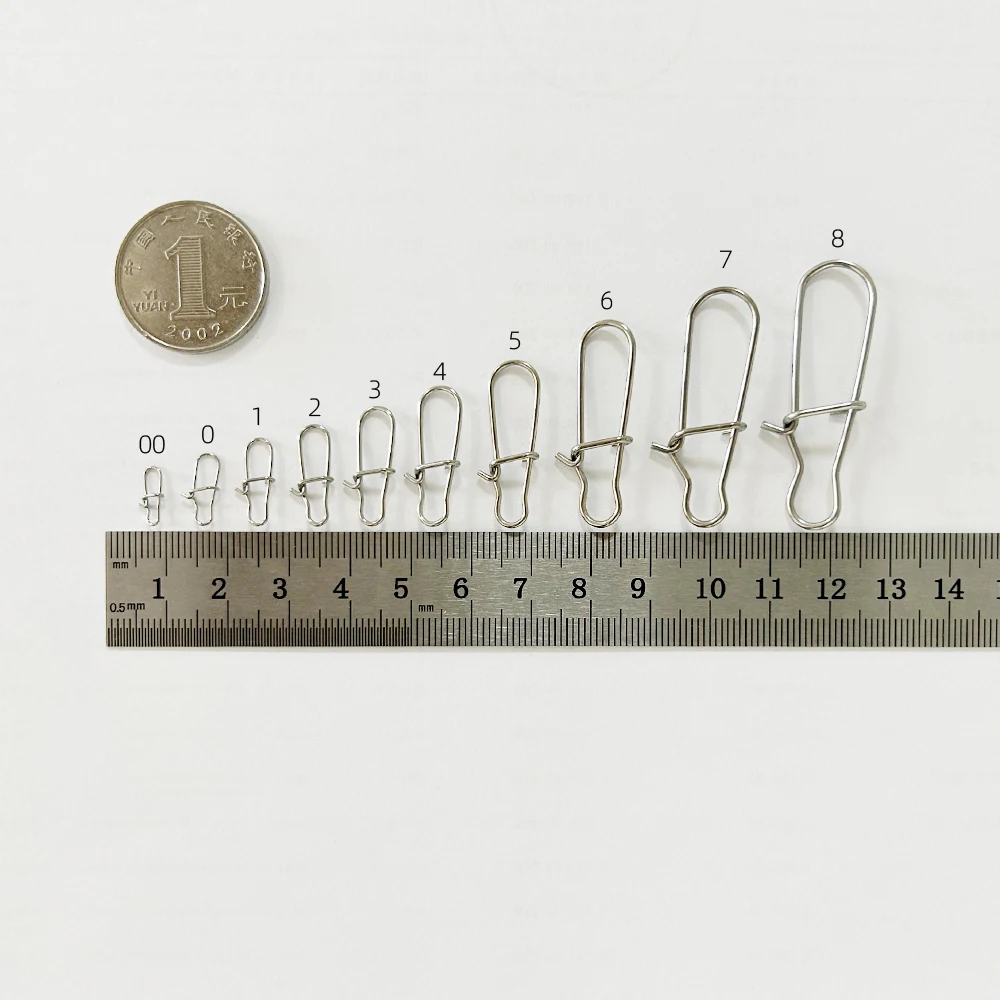 Fishing Snap Hooked Snap Pin Fastlock Clip Accessories 100pcs