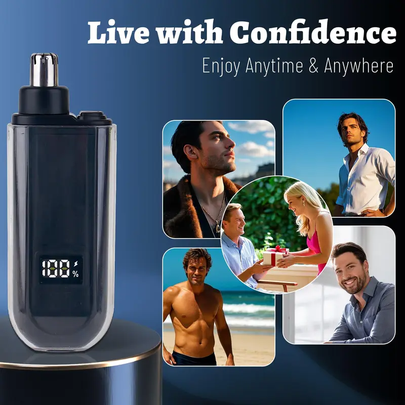 Suitable , USB charging nose and ear hair trimmer portable electric clipper,...