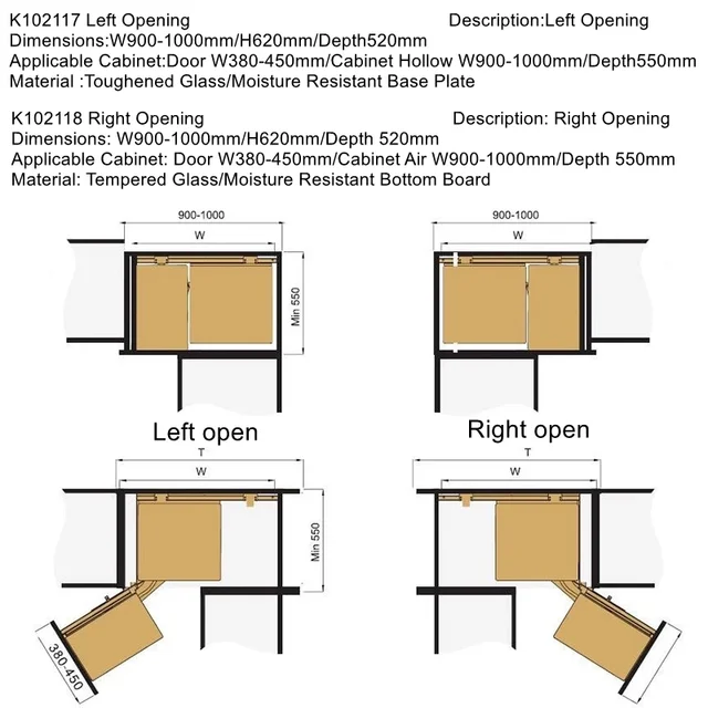 ตะกร้าใส่ของขนาดเล็ก, ตู้เก็บของ, ตะกร้าเข้ามุมแบบสองชั้น, ชั้นวางของในครัวแบบกึ่งเปิด, ชั้นวางของเข้ามุม 6