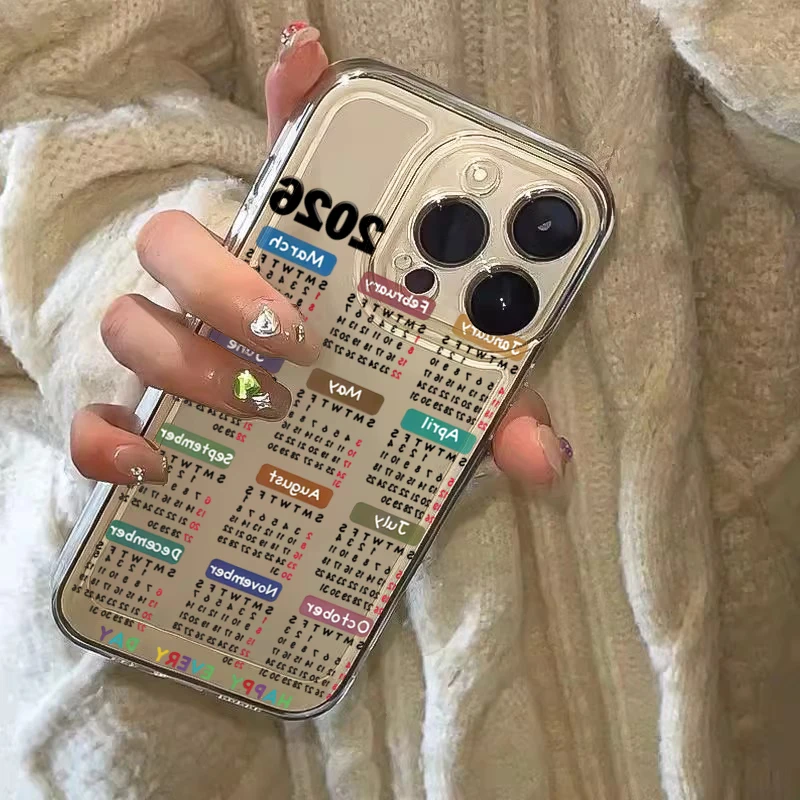 Sunlight Painting Transparent Phone Case - 2026 Calendar Design