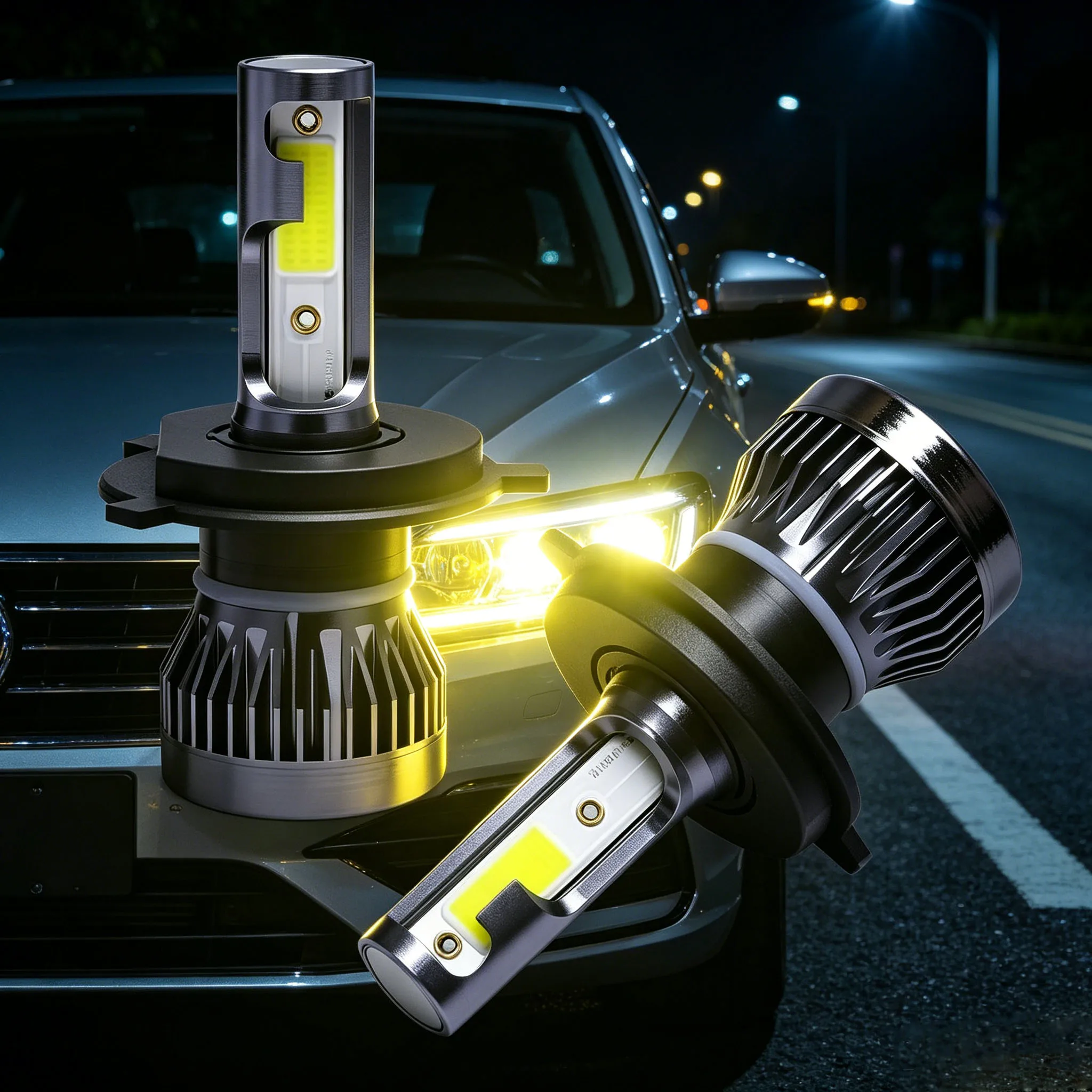 H4 LED H7 H1 H3 H11 9005 9006 헤드라이트 전구 캔버스 20000LM..