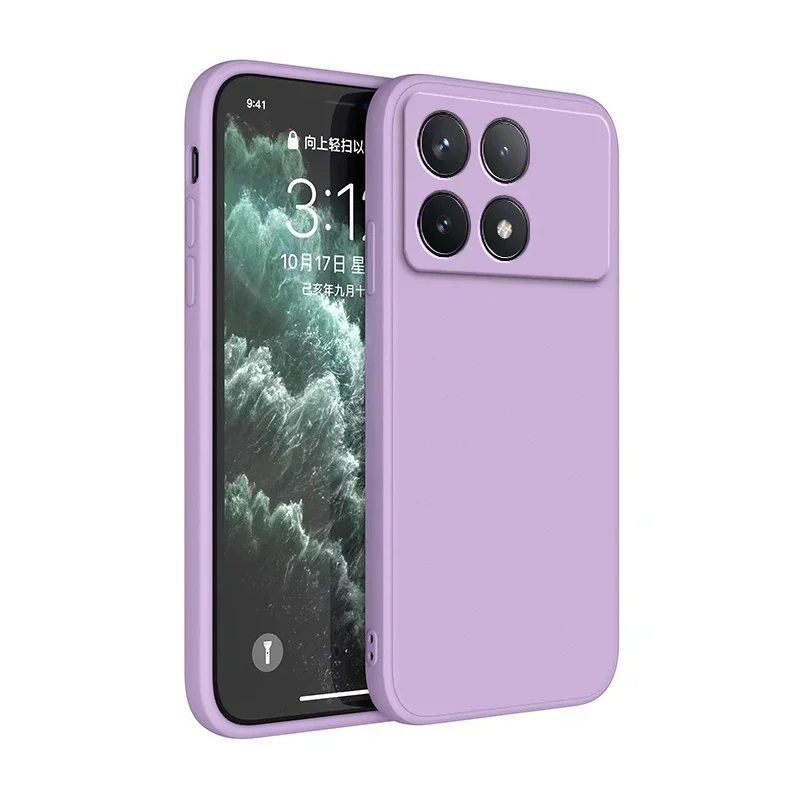Liquid Silicone Matte TPU Case - Candy Color Camera Lens Full Protection Cover