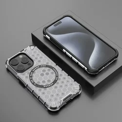 Dual-Layer Shockproof MagSafe Phone Case with Magnetic Wireless Charging Compatibility for iPhone 14 (WHITE)