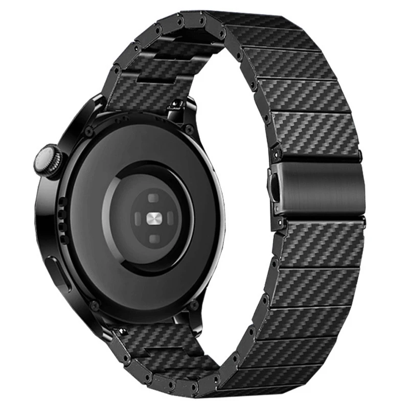 

20MM 22MM Carbon Fiber Pattern Band For Samsung Galaxy Watch5 Pro 45mm Watch 4 Classic 46mm Bracelet Huawei GT2 3 Pro Strap