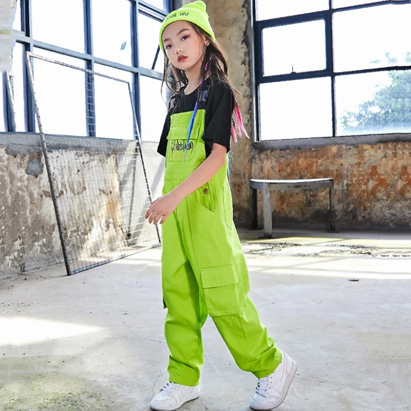 Celana Kargo Perempuan Terusan Hip Hop Anak Laki-laki Jumpsuit