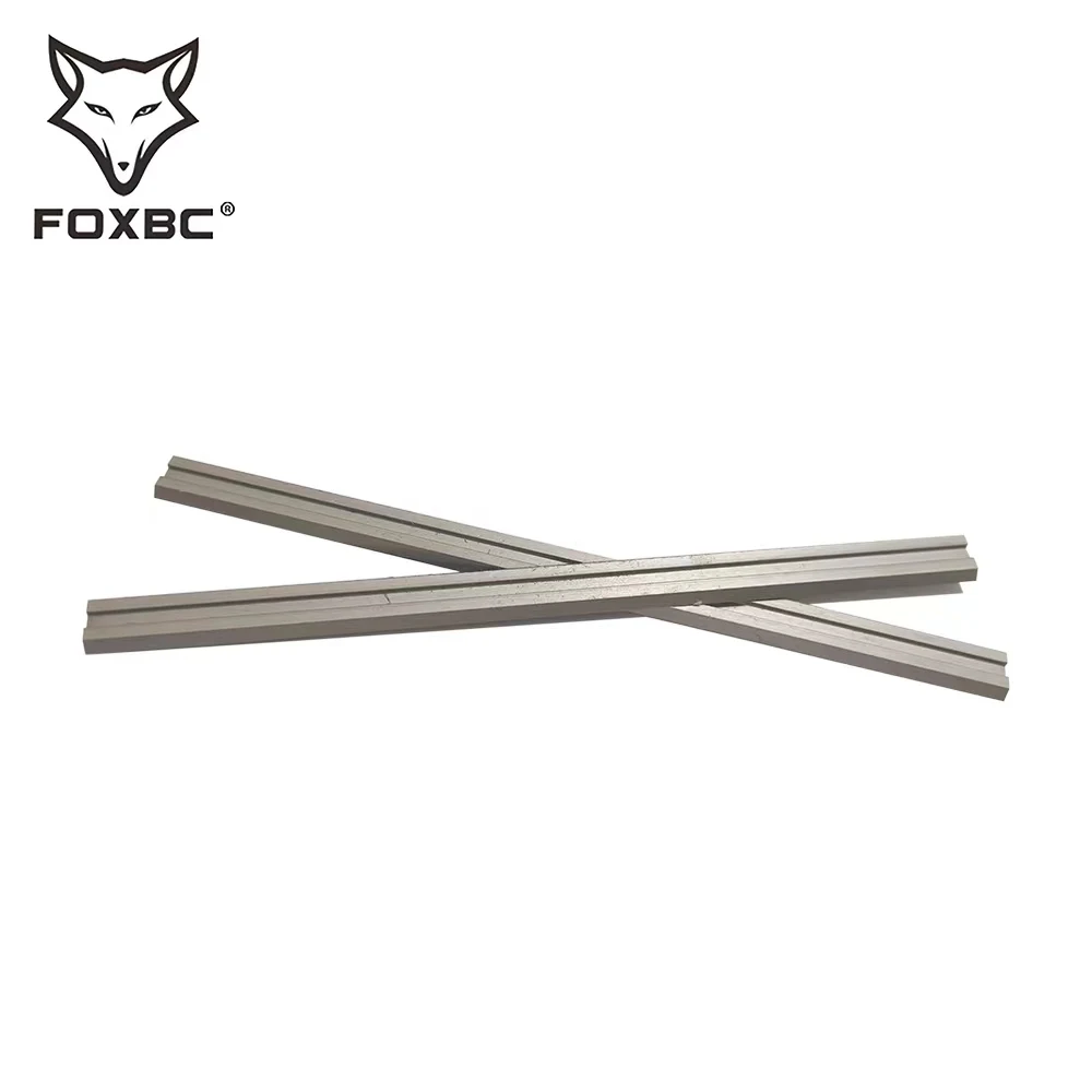 Facas de lâminas foxbc 82mm hss plaina para bosch dewalt metabo makita tendência e elu ferramentas de poder para trabalhar madeira accessorie 3-1/4 