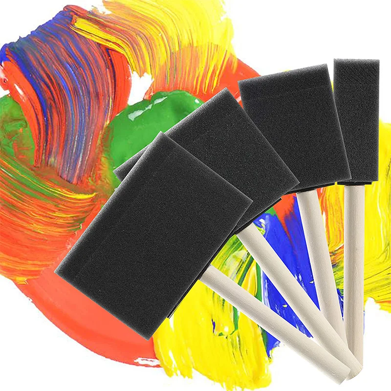 20Pcs Foam Paint Brushes, 1”, 2”, 3" 4”, Sponge Brushes, Sponge Paint Brush, Foam Brushes for Painting, Staining, Paint Sponges 6