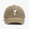1pc "Snoopy" Printed Baseball Cap Unisex Retro Washed Distressed Sun Hat Outdoor Fashion Accessory Hat for Men & Women 6