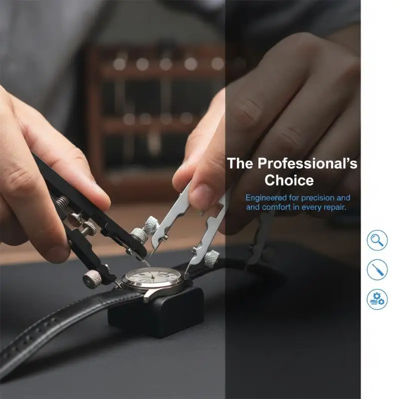 Durable Portable Watch Repair Hand Tool with Replaceable Tips