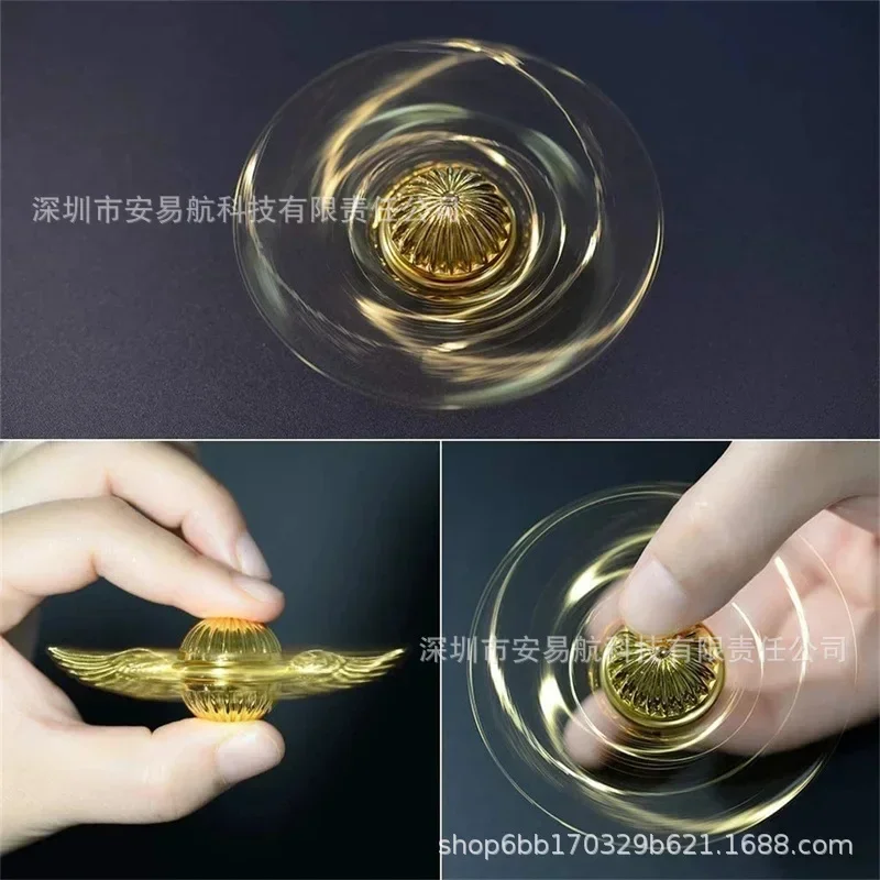 Harries Potters Decompression Fingertip Toys Cool Golden Gyro Cupid Angel Wings Model Fidget Spinner Children  Birthday Gifts