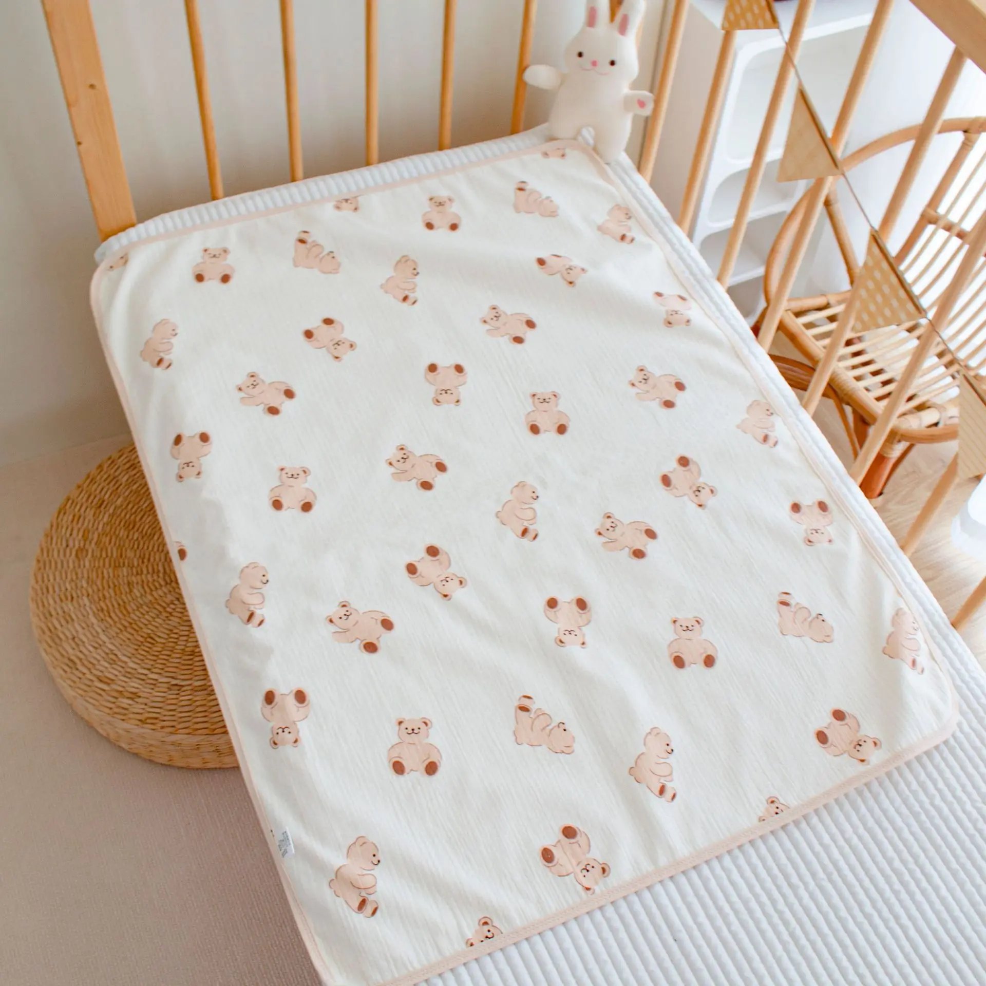 Cotton Baby Diaper Pad Washable Newborn Diaper Changing Mat 50*70cm Waterproof Kids Changing Pad Cover Baby Bedding Item