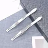 Stainless Steel Eyebrow Trimming Clip Set Flat Oblique Jaws Practical Eye Brow Clips Brow Hair Removal Tools Eyebrows Tweezers 3