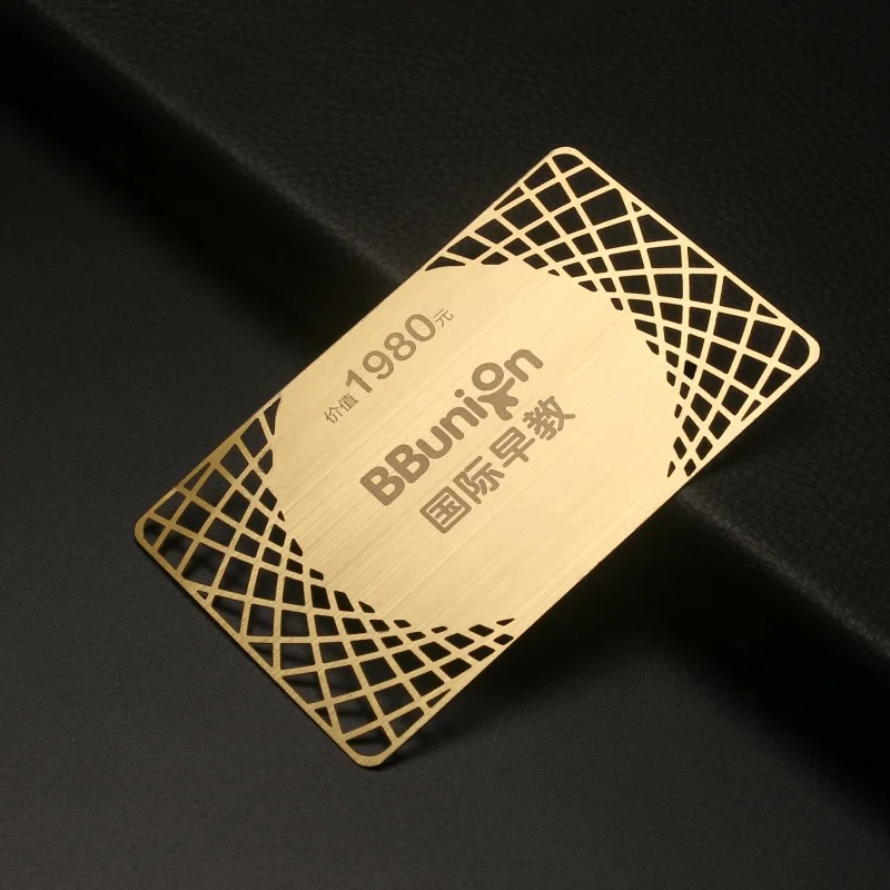 

Custom Customized Metal Cards Luxury Credit Card Size Vip Member Metal Business Card with Laser Engraving Logo