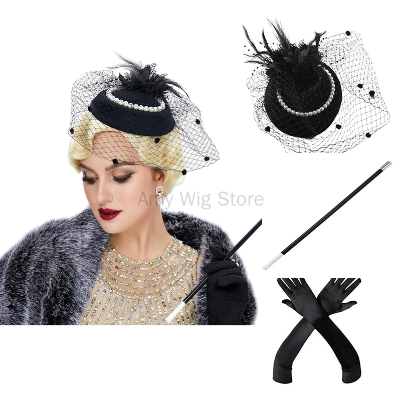 

Gatsby Woman Wig 1920s Accessories Gatsby Headpiece Finger Wavy Vintage Blonde Wig Halloween Party Cosplay Costume