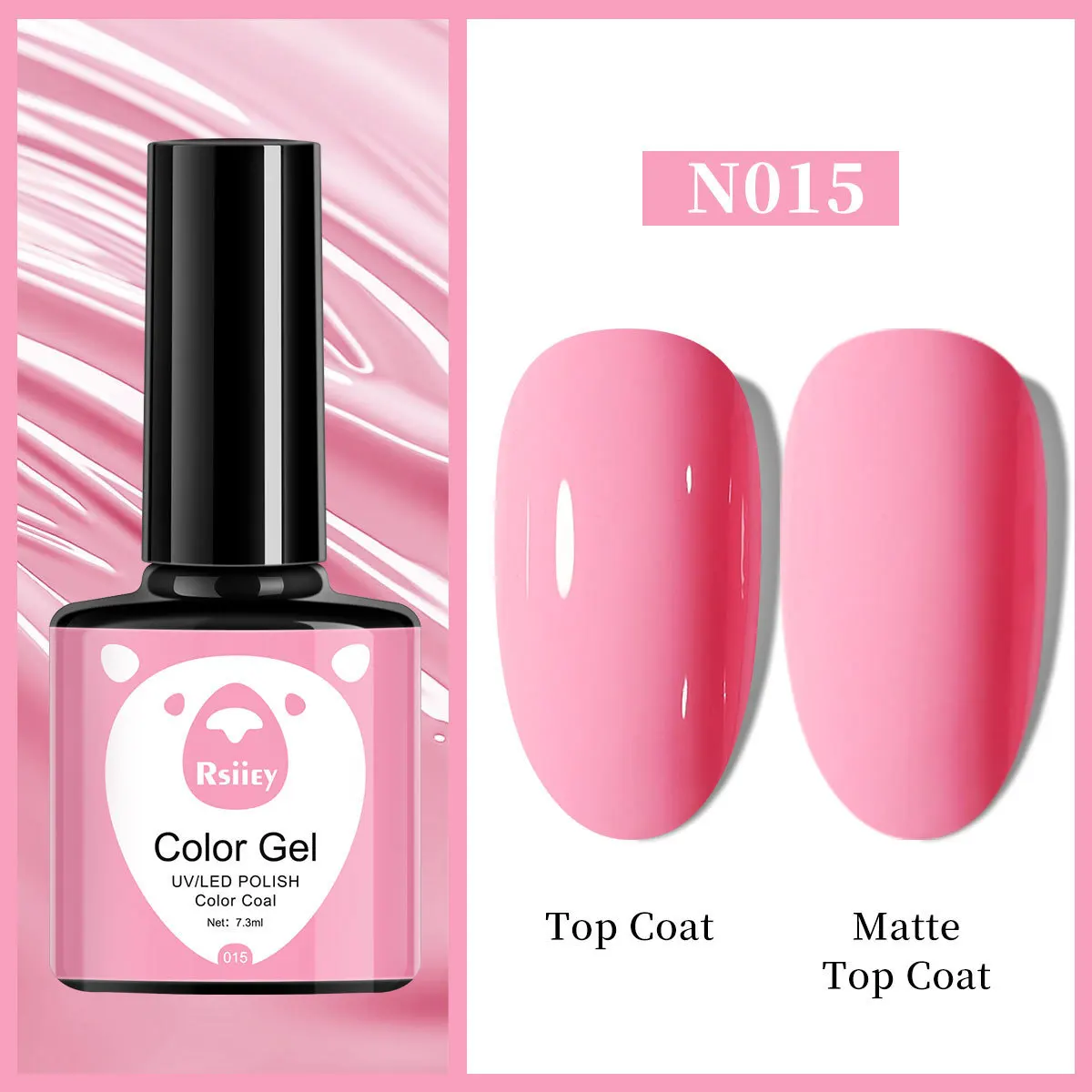 7.3ml Professional Black White Nail Gel Polish Super-Smoth Black&White Gel Nail Polish Semi-Permanent White Black Nail UV Gel 6