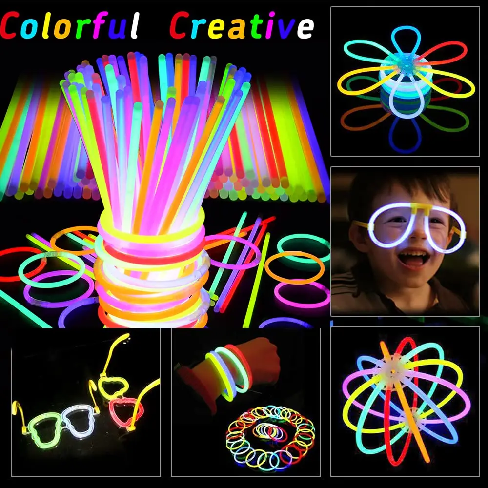 Glasses Lollipop Connectors Bracelets Necklaces  Neon Birthday Party  Accessories - Glow Party Supplies - Aliexpress