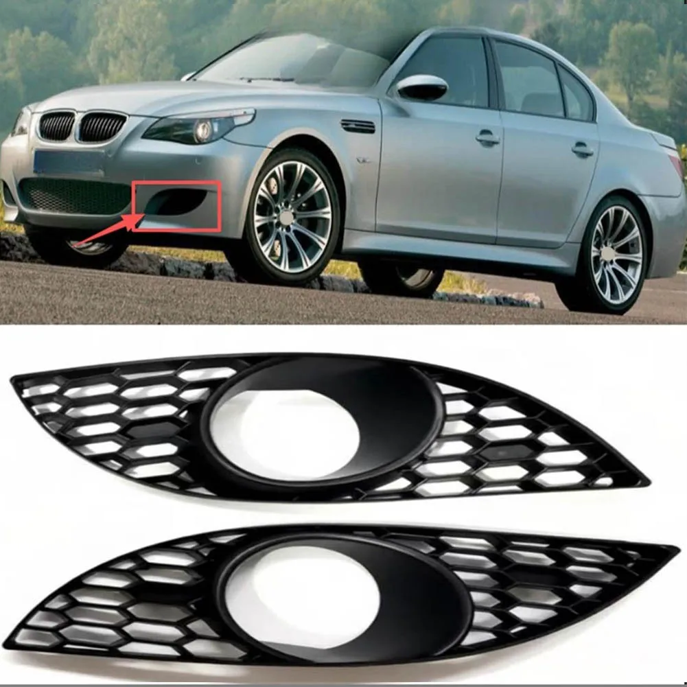 2개 51117895744 프론트 안개등 커버 안개등 하단 그릴 좌우 BMW 5 시리즈 E60 523 525 530 M5용 51117895743