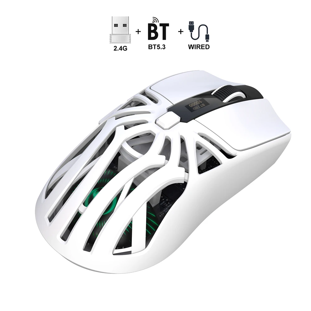 T400 3-mode wireless gaming mouse rechargeable USB-type C macro optical office mouse for pc
