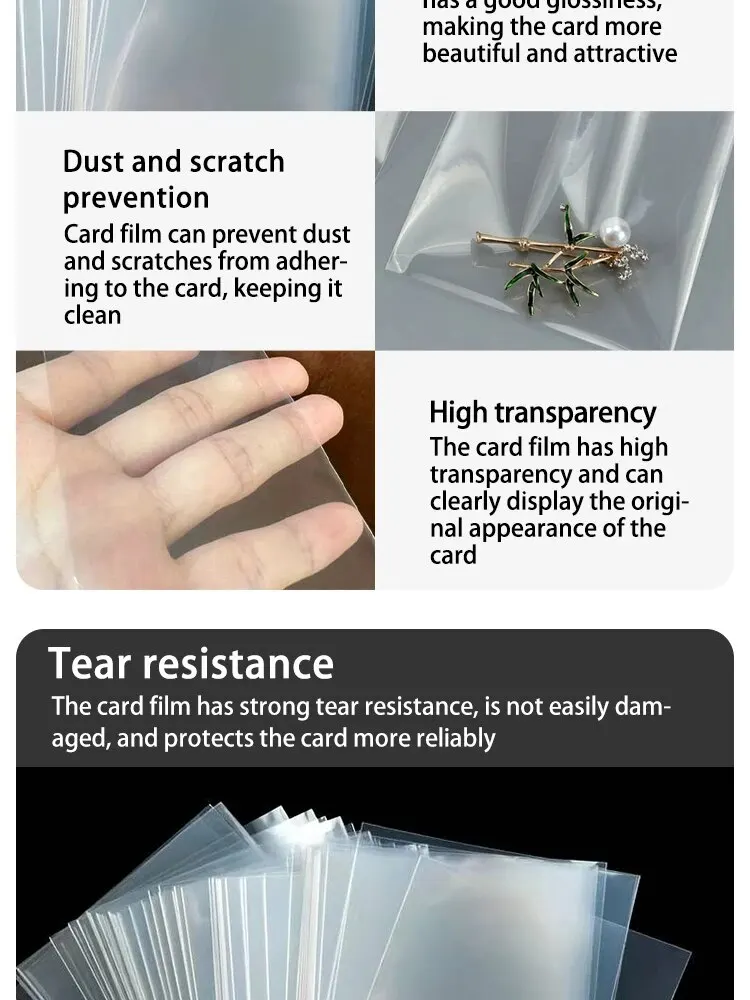 Description Picture 6 of item100Pcs Protector Card Sleeves Magic Board Game Tarot Case Three Kingdoms Poker Cards Protector Multi-size Protective Case