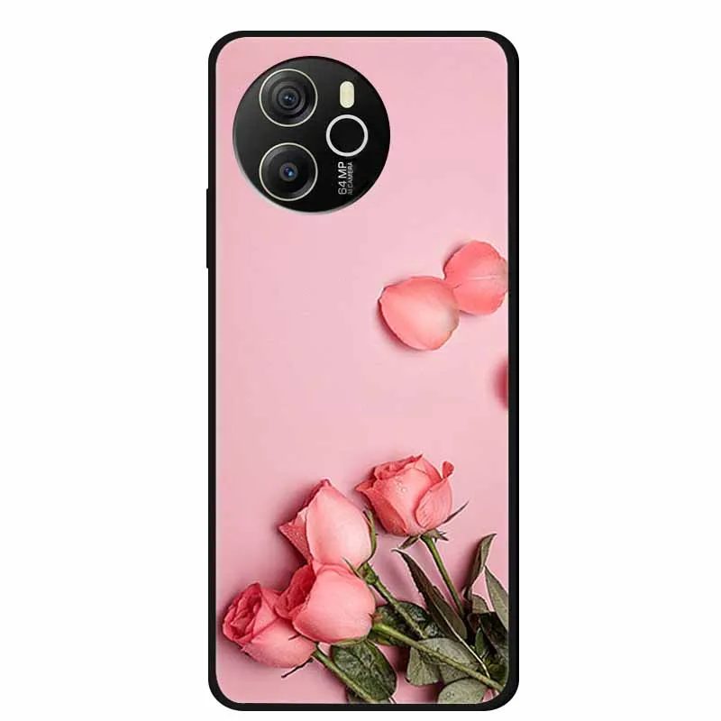 Cartoon Black Silicone Soft TPU Phone Cover - Protective Case