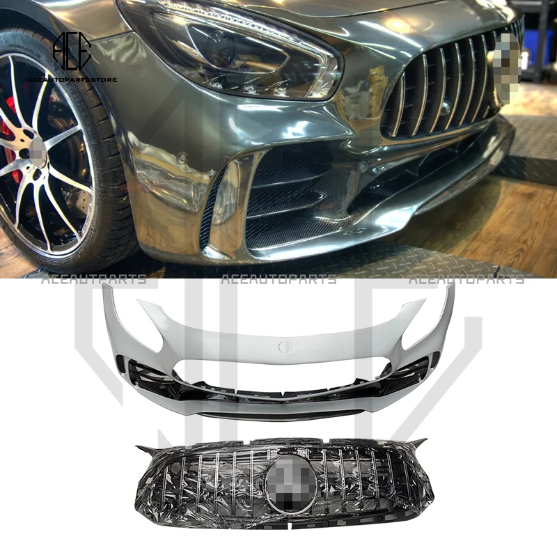 Gtr Style Fpr + Cf Auto Paraurti Anteriore Spoiler Anteriore Diffusore Posteriore Corpo Kit Parte Per Mercedes Bens Amg Gt Gts
