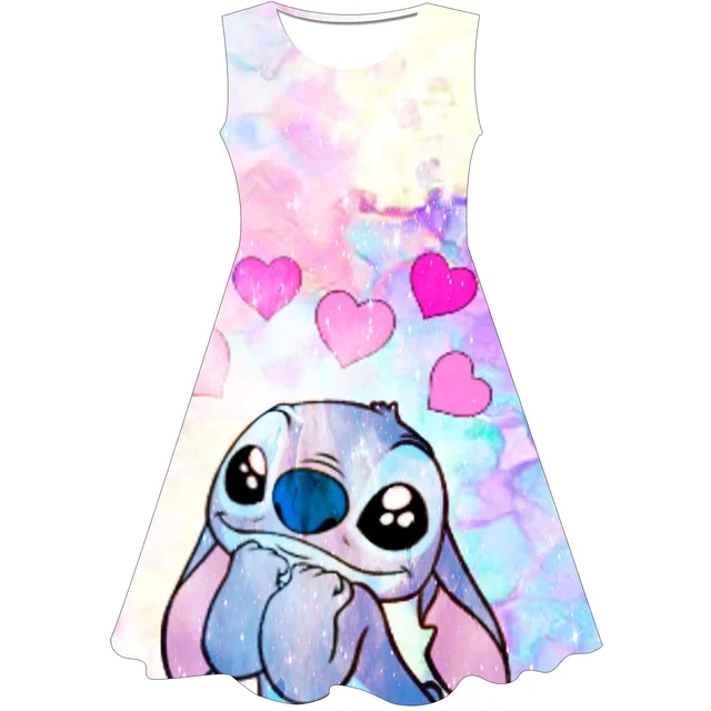 stitch Birthday Dresses For Girls 1-8 Years Elegant Party Disney stich  Christening Gown Kids Children Formal Pageant Clothes - AliExpress