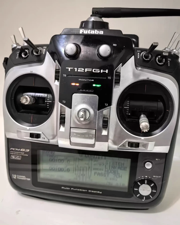 90% new Futaba T12FGH 12FG RC radio control controller set with tm