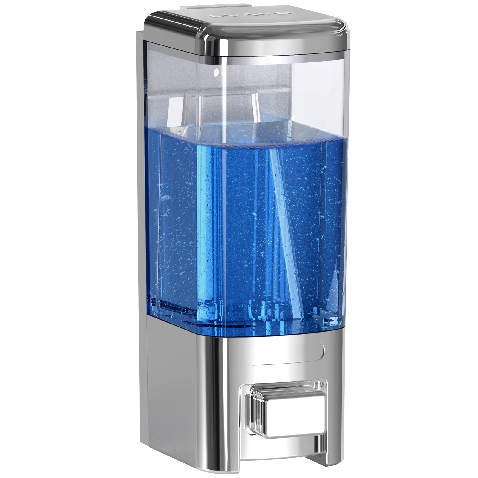 

SVAVO Manual Soap Dispenser Wall Mount Can Hold Shower Gel, Dishwashing Liquid, Etc., Suitable For Kitchen Bathroom - 500ml