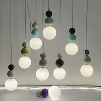 Salon salle à manger ligne petit lustre nordique crème vent chevet chambre porche moderne étude pendentif lumières 2