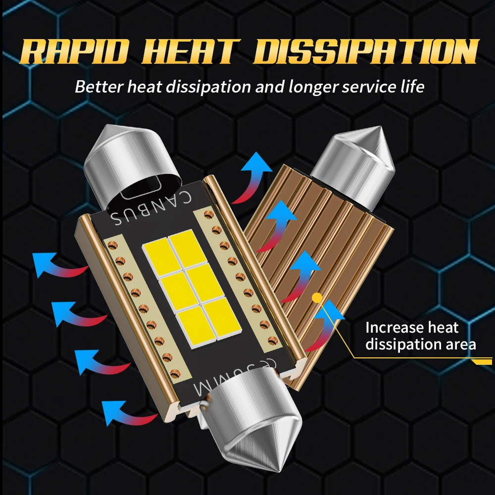 2x C10W C5W LED Canbus ���� 31mm 36mm 39mm 41mm ���� ���׸��� ���� �� �� ��ȣ�� ���Ϲ� Ʈ��ũ ���� ���� ����