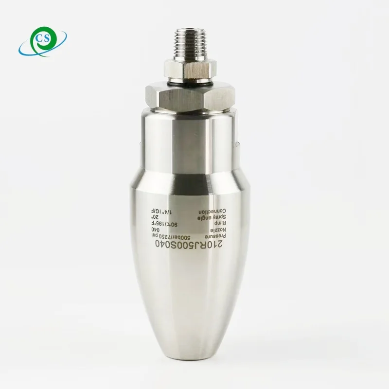 7250psi high pressure washer accessories rotating washing nozzle 500Bar Stainless Steel Ultrahigh Pressure Rotating Turbo Nozzle 2