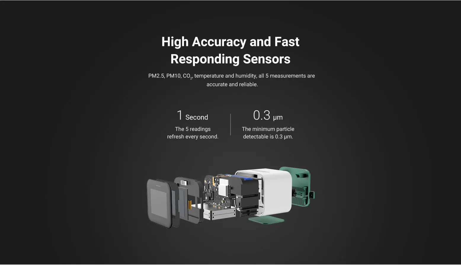 Air Detector Lite CO2 PM2.5 PM10 Temperature Humidity Monitor Touch Screen Work
